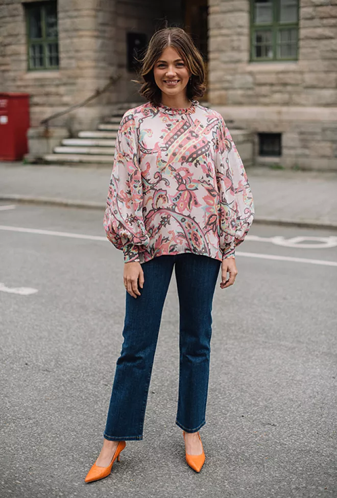 HIIL STUDIO - Diana Printed Blouse Pink Print