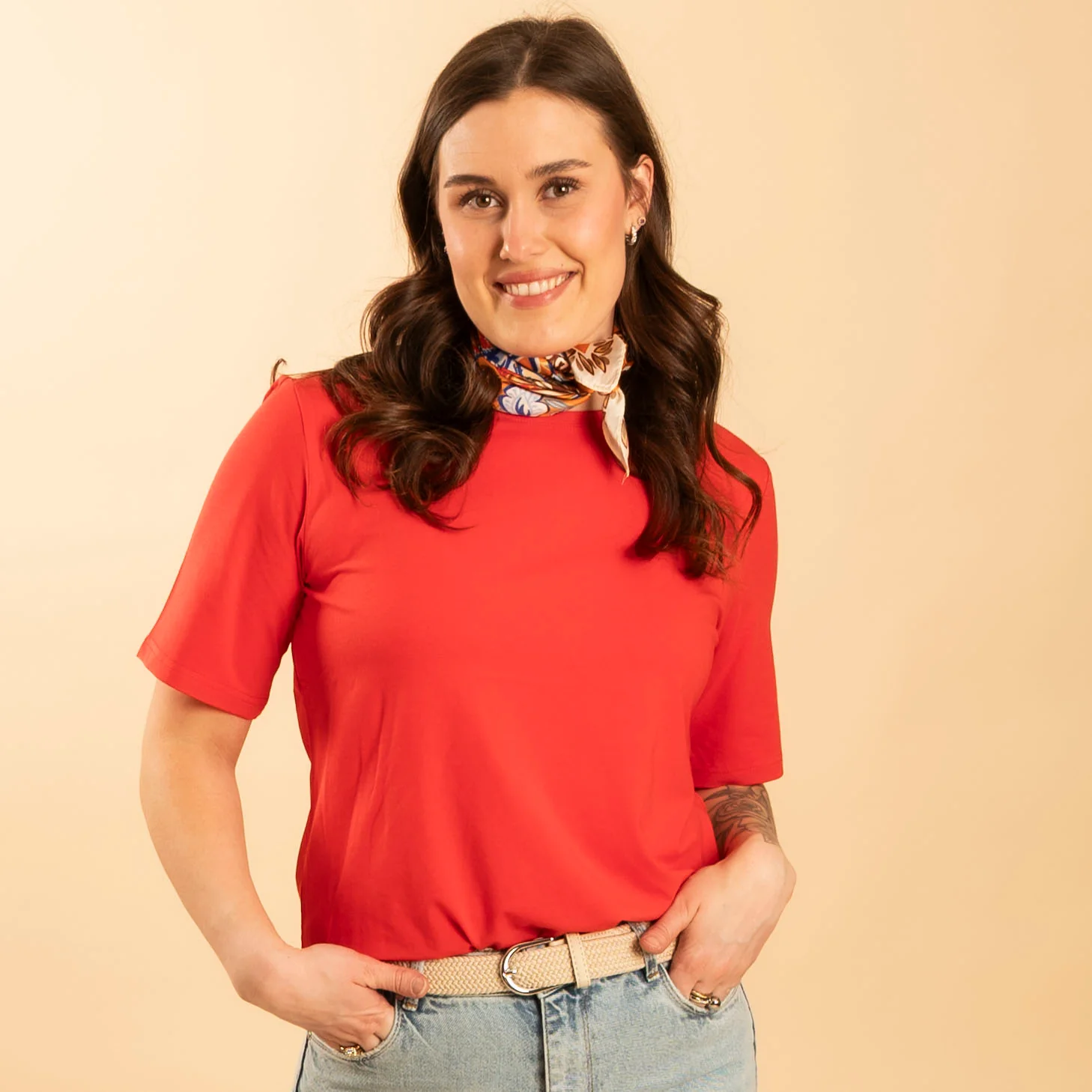 BYPAMILA Half Sleeve TSHIRT 2 - Poinsetta