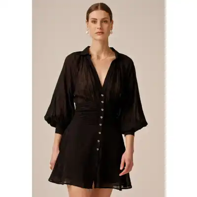 Georgette Rouching Dress