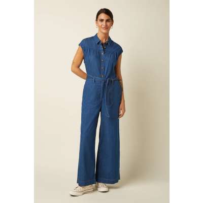 Amy Chambray Buksedress