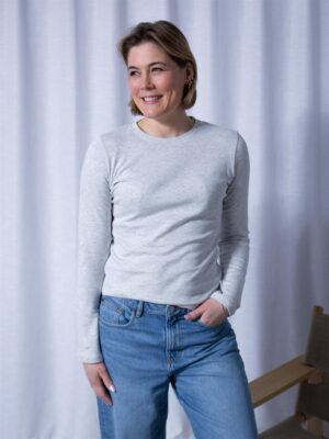 Julie Josephine Andrea Longsleeve Grey Melange - XXS