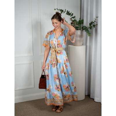 Hale Bob Brody Dress Blue - S