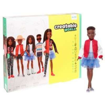 Creatable World Dukke – Deluxe 29 cm – Mørkt hår