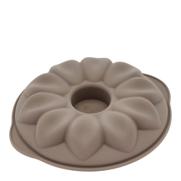 Mousseform blomst 20x3,8 cm latte silikon