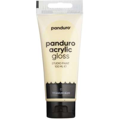 Panduro Acrylic akrylmaling, blank 100 ml – Titanium buff