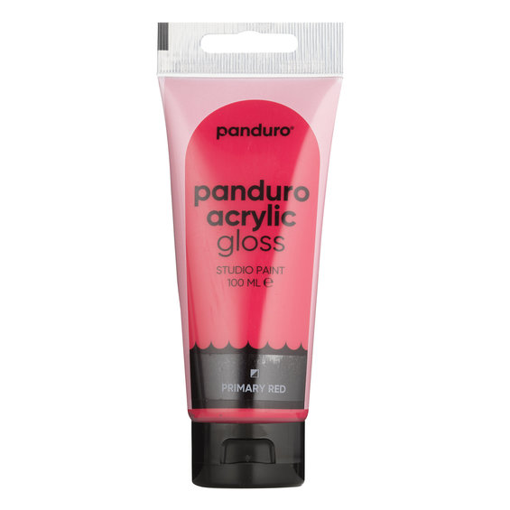 Panduro Acrylic akrylmaling, blank 100 ml – Primary red
