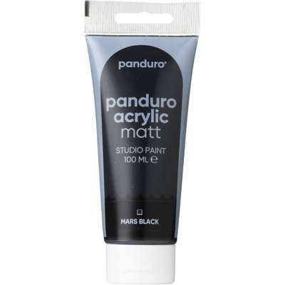 Panduro Acrylic akrylmaling, matt 100 ml – Mars black