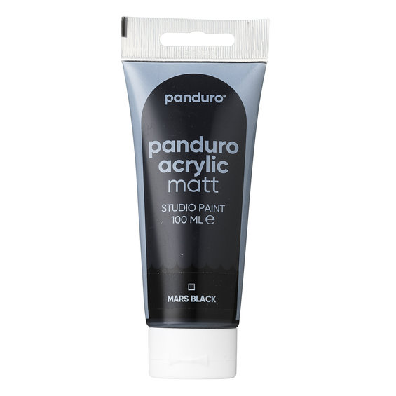 Panduro Acrylic akrylmaling, matt 100 ml – Mars black
