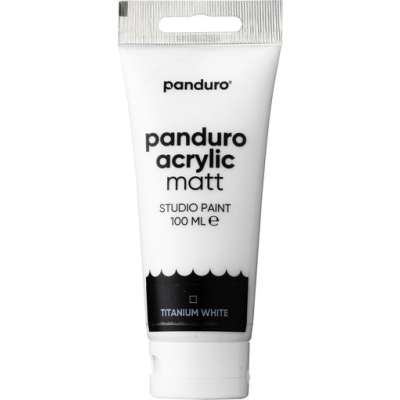 Panduro Acrylic akrylmaling, matt 100 ml – Titanium white