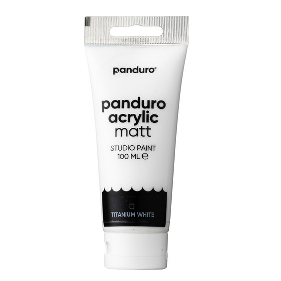 Panduro Acrylic akrylmaling, matt 100 ml – Titanium white