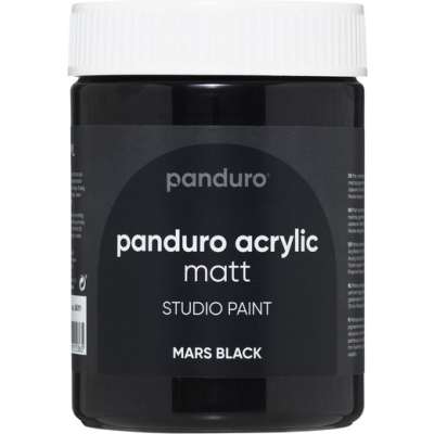 Panduro Acrylic akrylmaling, matt 500 ml – Mars black