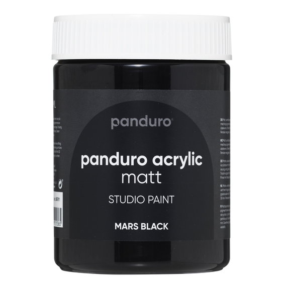 Panduro Acrylic akrylmaling, matt 500 ml – Mars black