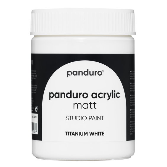 Panduro Acrylic akrylmaling, matt 500 ml – Titanium white