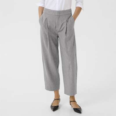 Solbritt Pant - Medium Grey Pinstripe