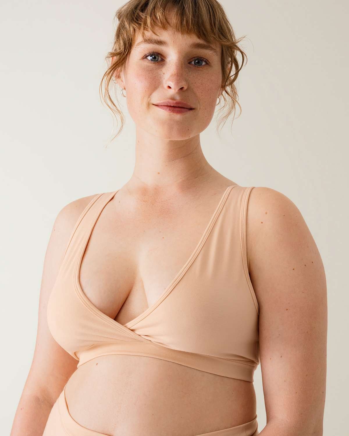 Amme BH – Øko Bomull – Lett Støtte | Essential Maternity and Nursing Bra - L