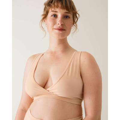 Amme BH – Øko Bomull – Lett Støtte | Essential Maternity and Nursing Bra - M