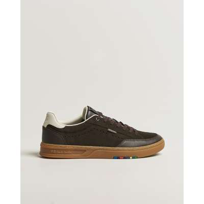 PS Paul Smith Hillstar Suede/Leather Sneaker Dark Brown