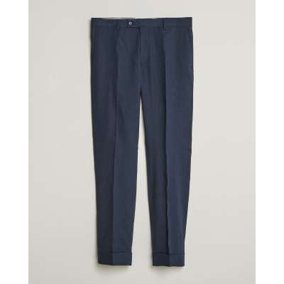 Morris Jack Linen Trousers Navy