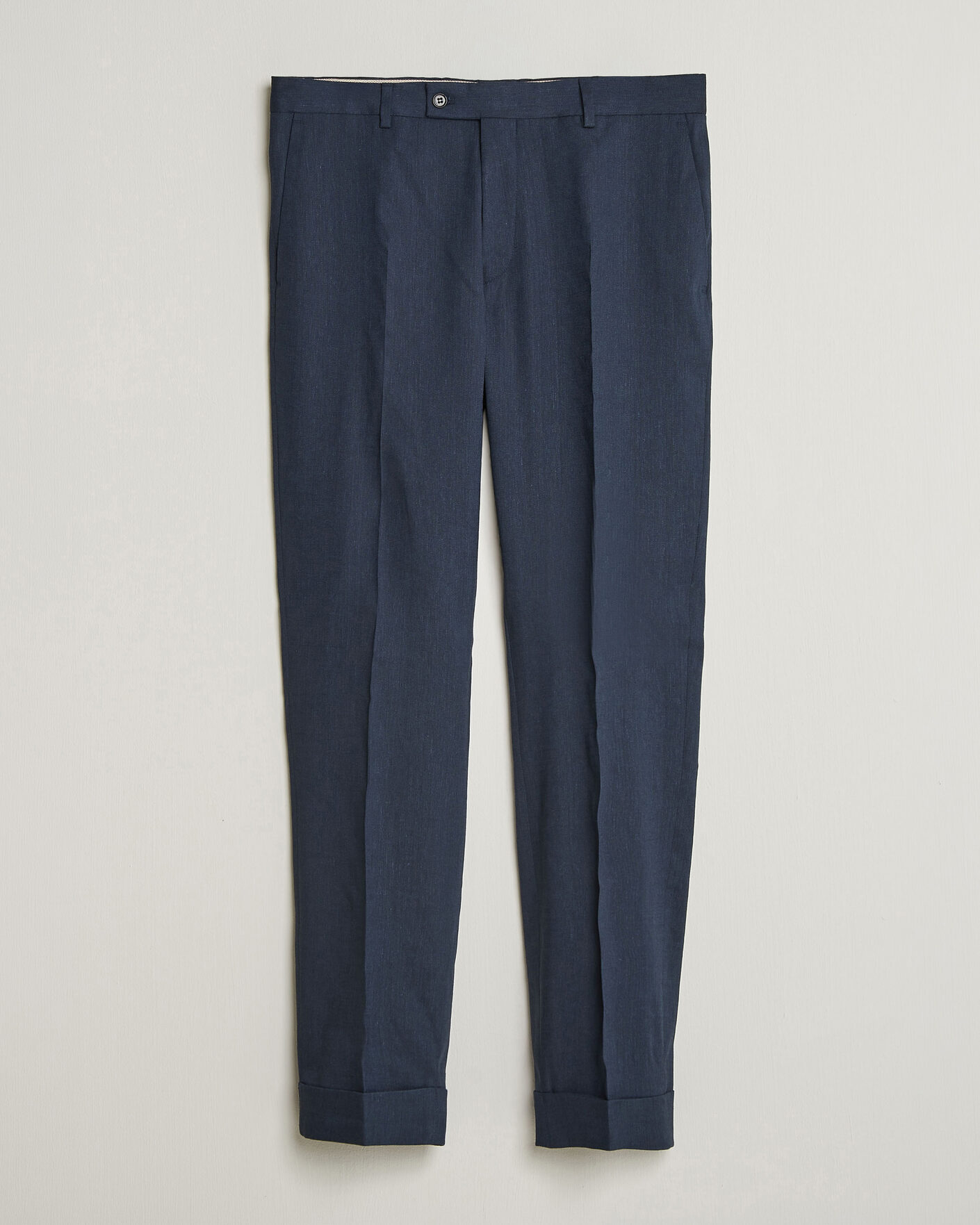 Morris Jack Linen Trousers Navy