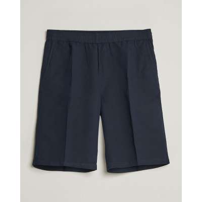 Filippa K Theo Relaxed Linen/Cotton Drawstring Shorts Navy