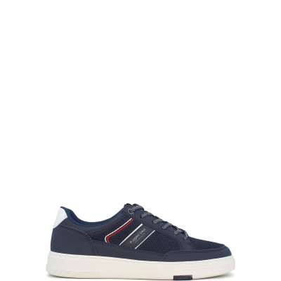 03723 Navy Retro Tennis Herresneaker