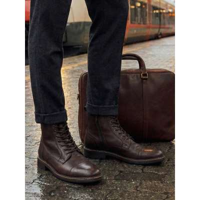 06045 Lagos Leather Boots Brown