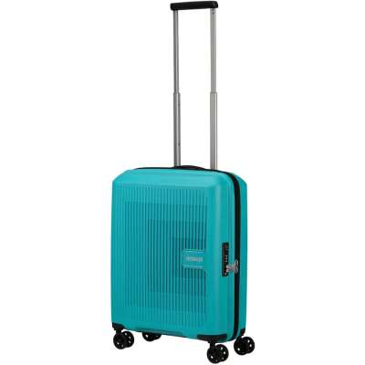 American Tourister AEROSTEP ekspanderende kabinkoffert 55 cm Turquoise