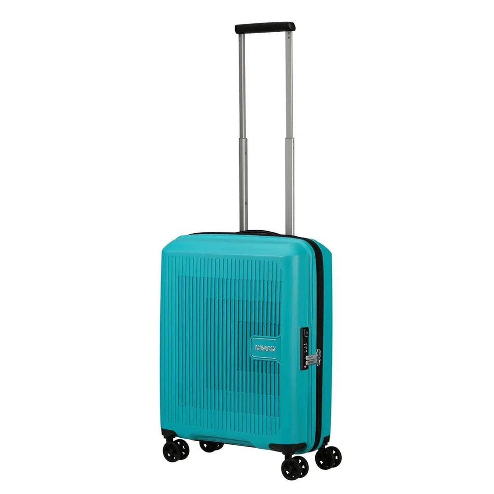 American Tourister AEROSTEP ekspanderende kabinkoffert 55 cm Turquoise
