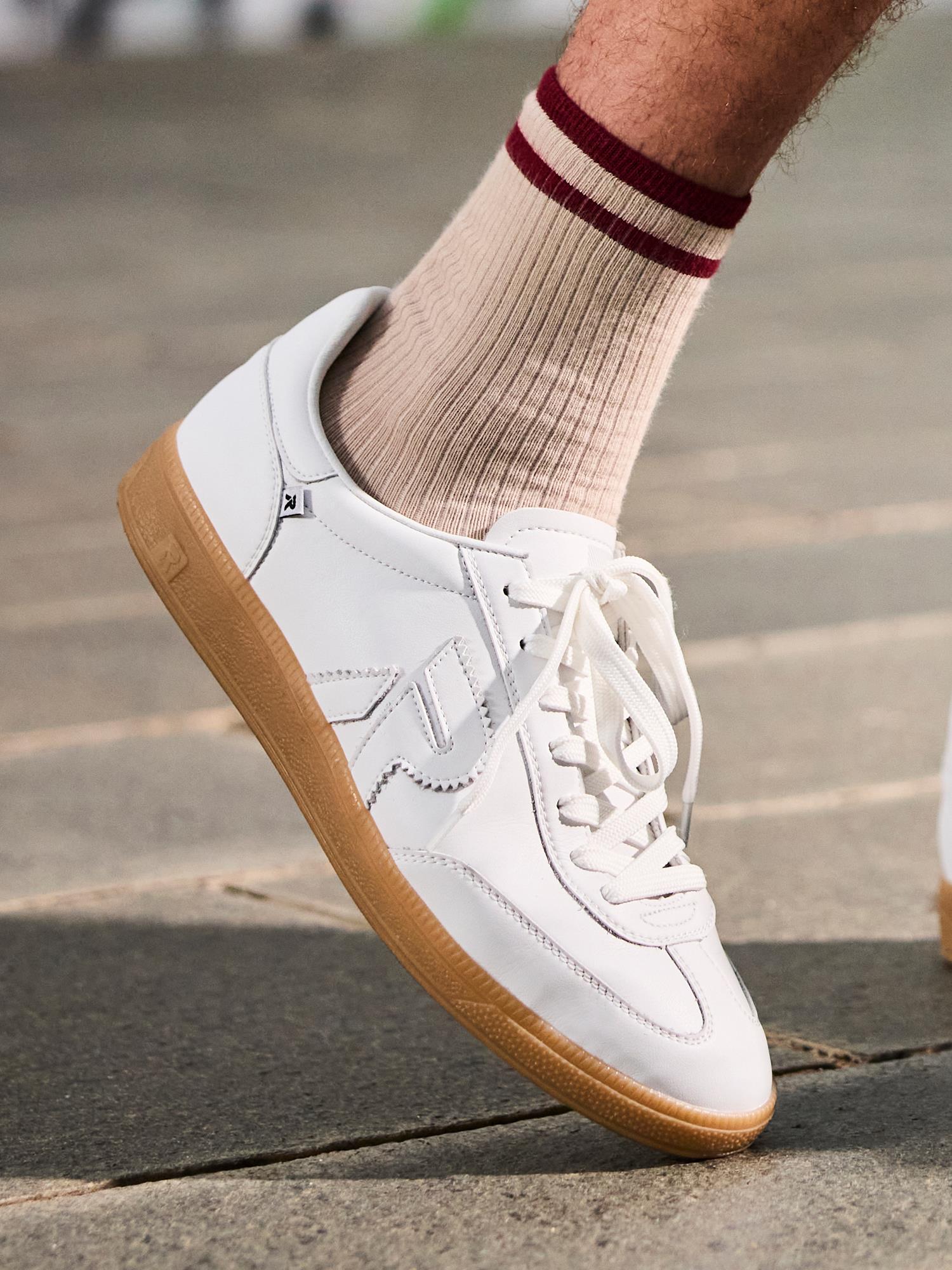 03336 Rieker San Diego Leather Sneaker Herre Hvit