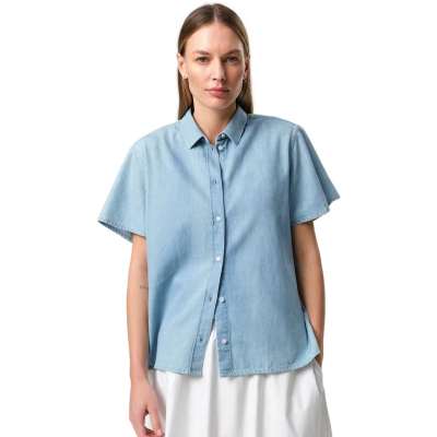 Julie Josephine June Denim Shirt Skjorte Lyseblå