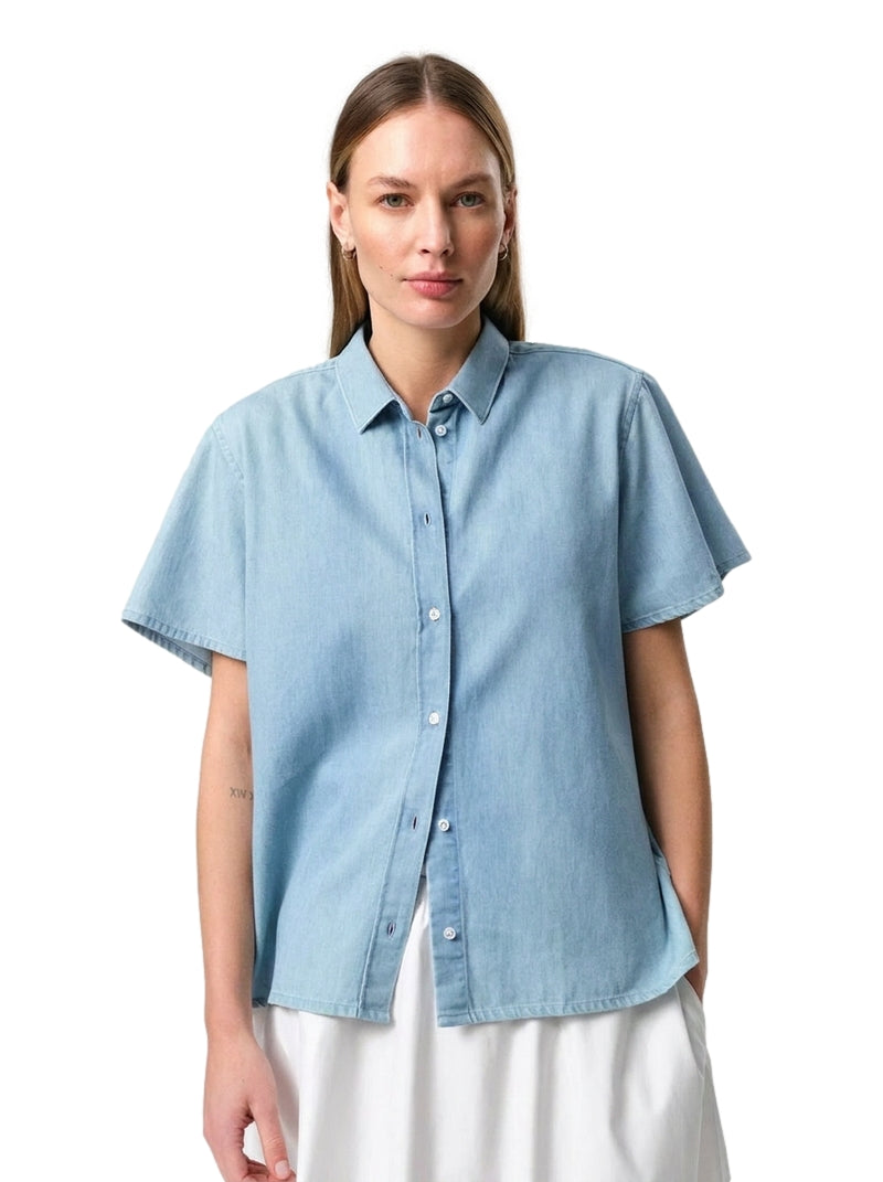 Julie Josephine June Denim Shirt Skjorte Lyseblå