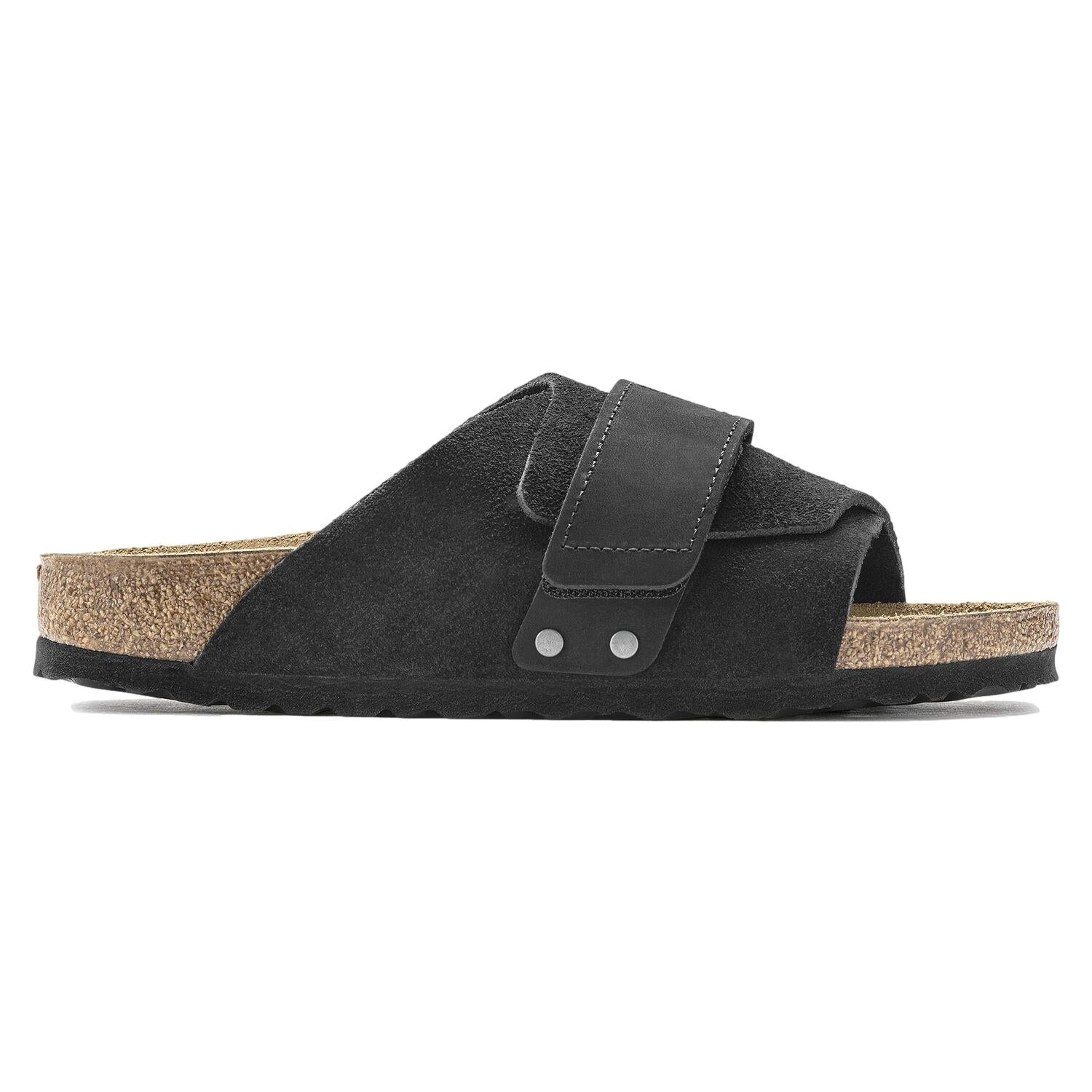 Birkenstock Kyoto Nubuck/Suede Leather Narrow Black Sko Sort