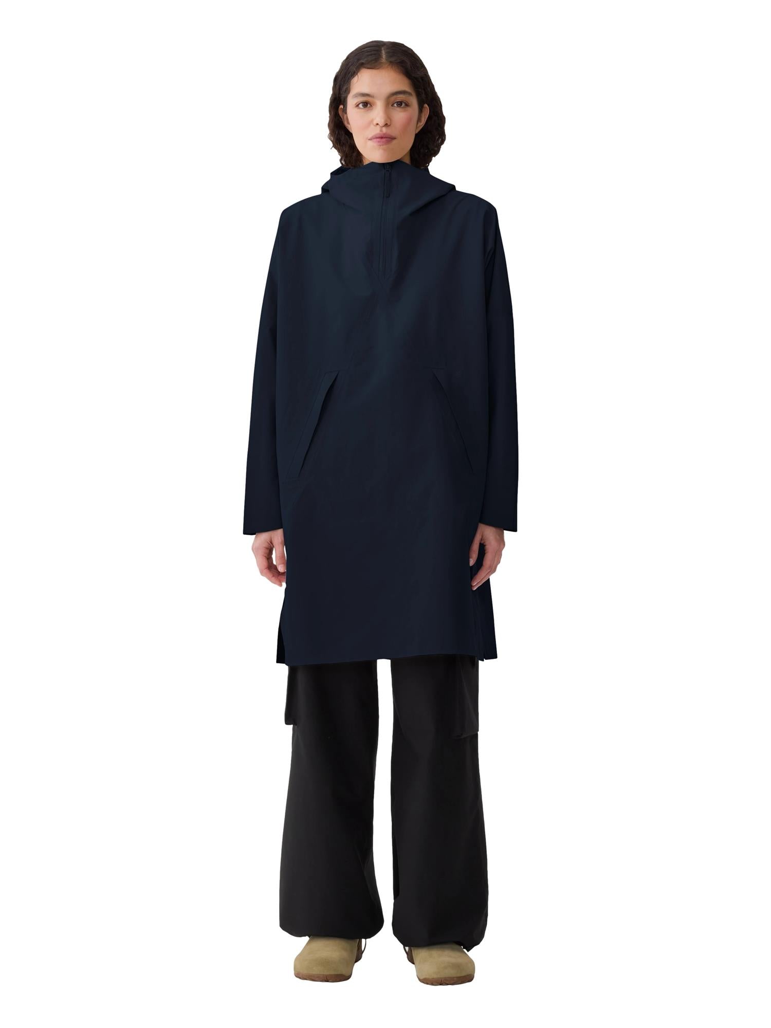 Blæst Aalesund Poncho Dark Navy Jakke Navy