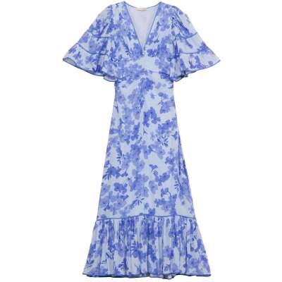 By TiMo Chiffon Gown Kjole Blå