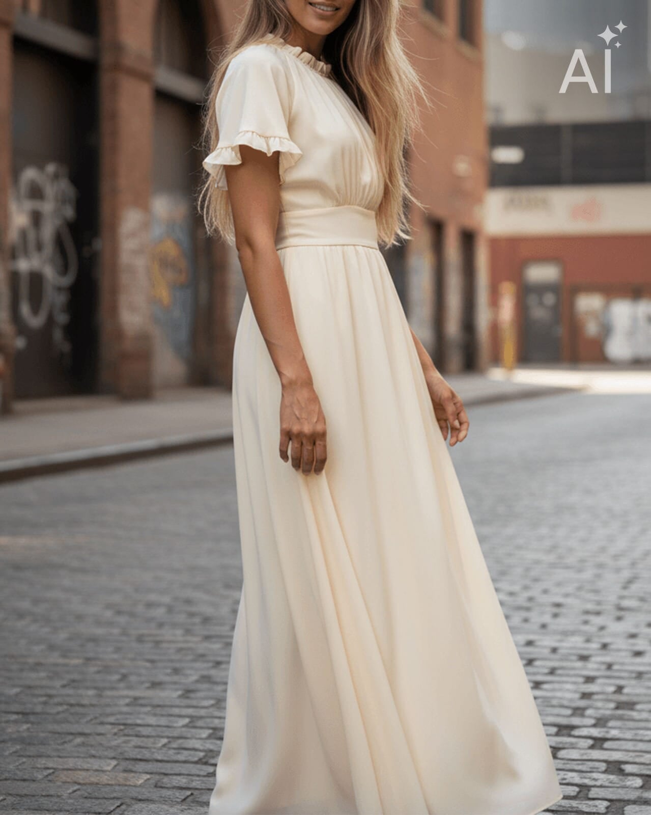 Maxikjole Liane Satin