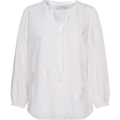 Haust Feminine blouse Bluse Hvit