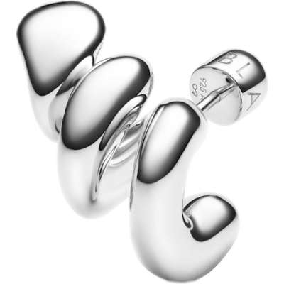 Maria Black Coil Crawler Earring Right Øredobber Sølv