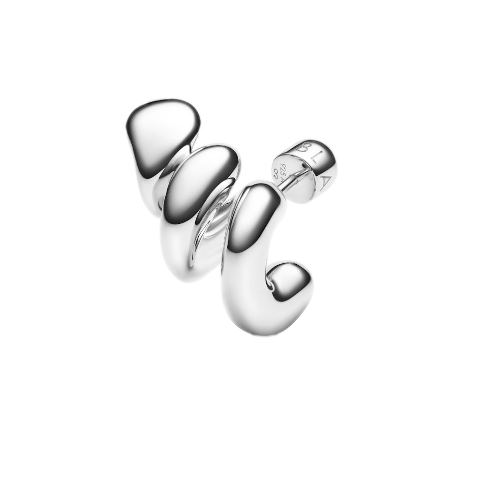 Maria Black Coil Crawler Earring Right Øredobber Sølv