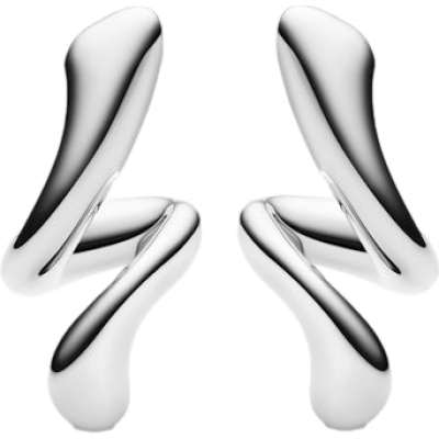 Maria Black Coil Curl Studs Pair Øredobber Sølv