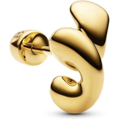 Maria Black Coil Whirl Stud Left Gold Øredobber Gull