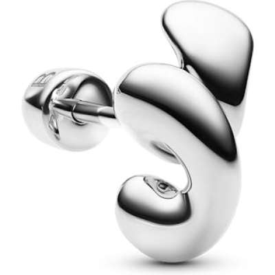 Maria Black Coil Whirl Stud Left Silver Øredobber Sølv
