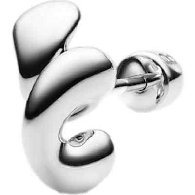 Maria Black Coil Whirl Stud Right Silver Øredobber Sølv