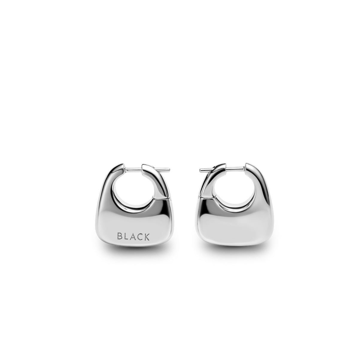 Maria Black Tote Earrings Medium Pair Øredobber Sølv