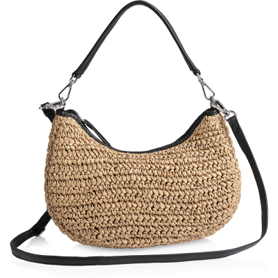 HeliaMBG Crossbody veske, Raffia