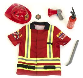Brannmann Kostyme – 3–6 år – Jakke, Hatt og Tilbehør