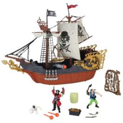 Kapteinens Piratskip m/ figurer og tilbehør