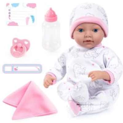 Reborn Baby Babydukke 38cm fra 1,5 år - Hvit Elefant