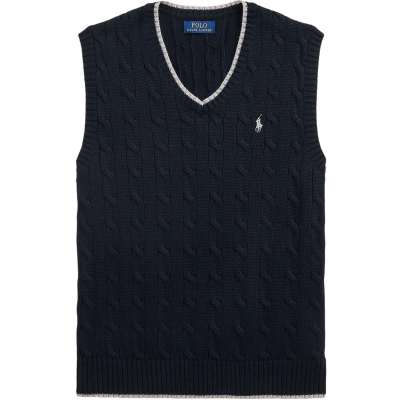 Polo Ralph Lauren CABLE-KNIT COTTON SWEATER VEST Vest Blå