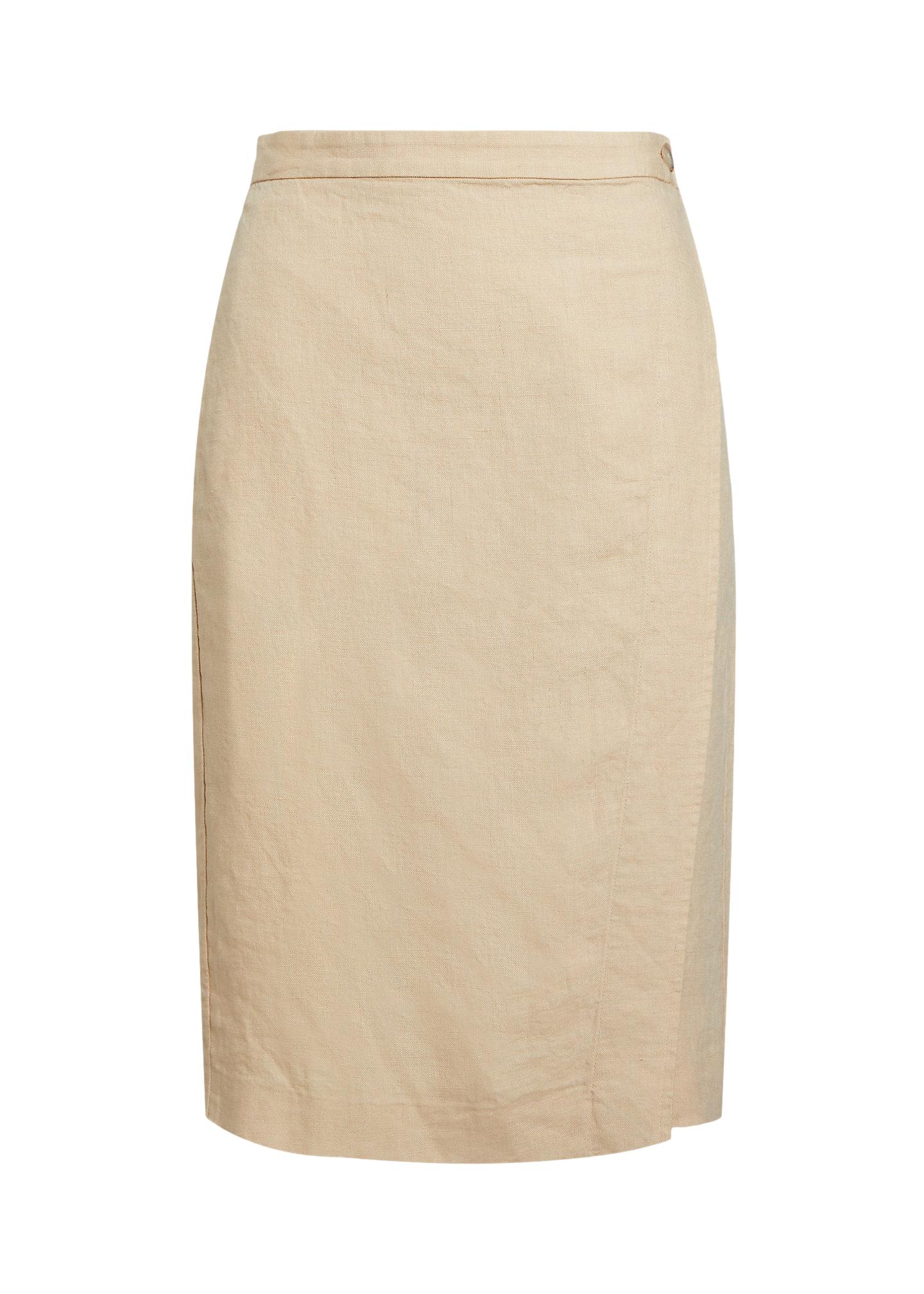 Polo Ralph Lauren Linen Wrap Skirt Skjørt Beige