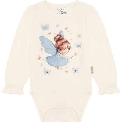 Body Baby med Print – 95% Øko Bomull, 5% Elastan | HCBritt Baby fairy - 12mnd/80